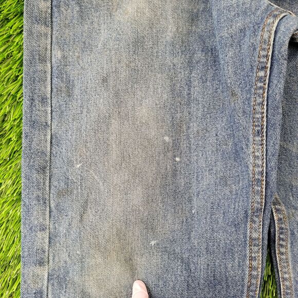LEVIS 505 Straight Jeans 34x30 Faded Blue - Picture 12 of 16